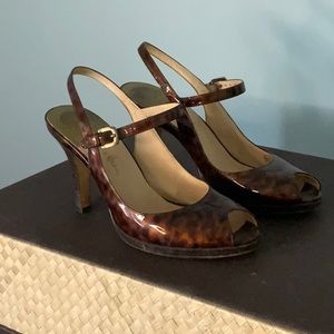 Cole Haan Nike Air Tortoise Slingback Peeptoe Heel